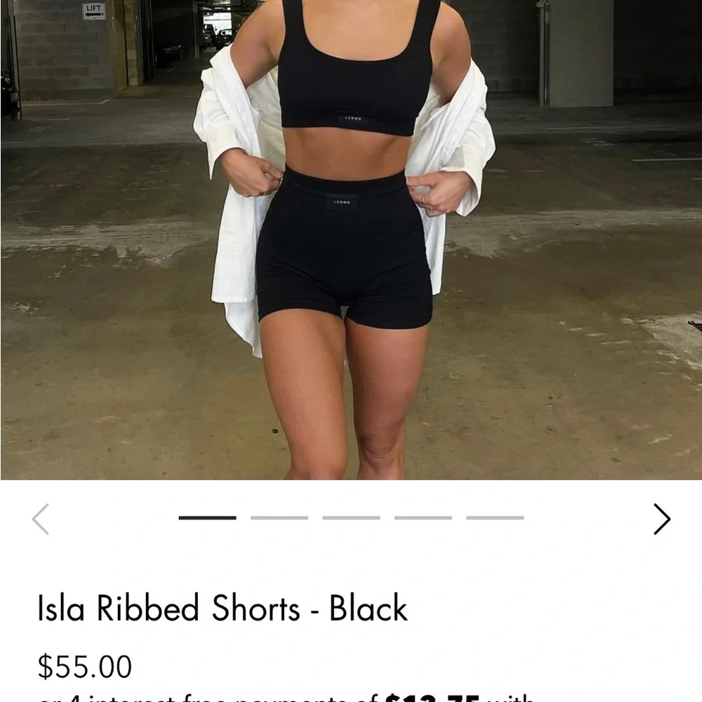 Lebod Ribbed Shorts - Picture 4 of 4